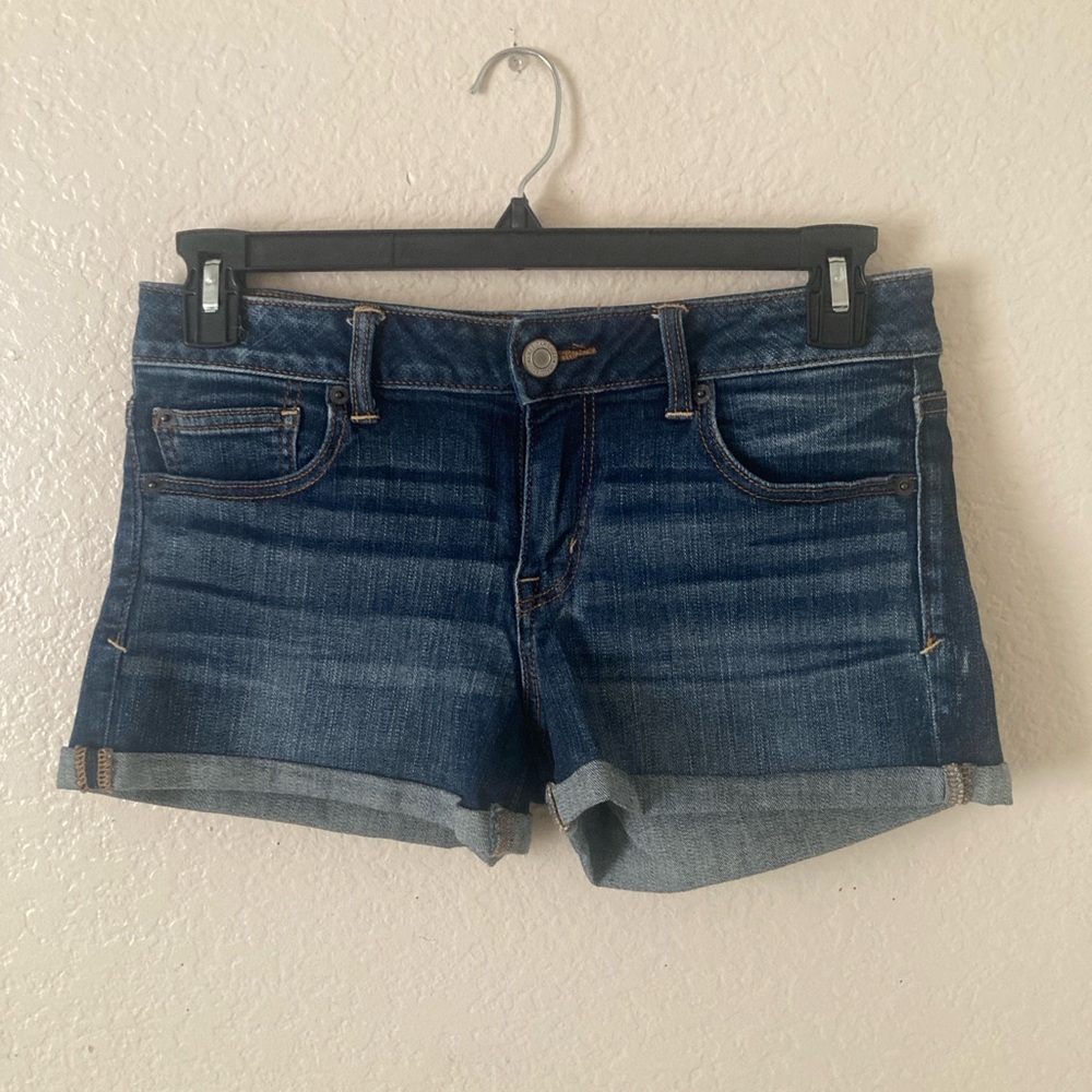 American Eagle Outfitters super stretch  Dark Blue Jean Shorts